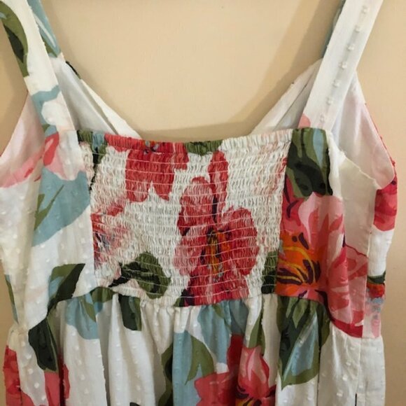 LOFT Women's Size 0 Cotton Floral Dress NWT - Picture 4 of 8